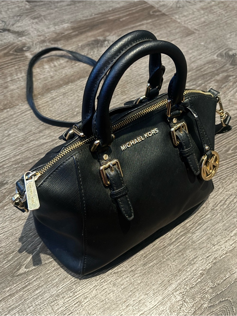 Michael Kors Black Saffiano Leather Purse - Picture 6 of 8
